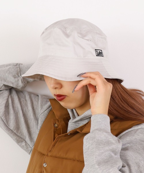 Lee（リー）の「Lee/リー LE BUCKET NANO-W TWILL ロゴ バケットハット 撥水・防汚性能（ハット・メンズ・ベージュ・FREE）」の10枚目の写真