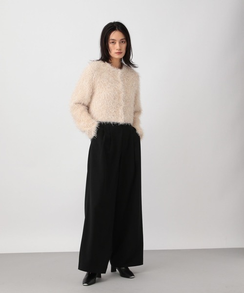 A part by（アパートバイ）の「ウォッシャブルハイウエストワイドパンツ（その他パンツ・レディース・ブラック/アイボリー・SMALL/MEDIUM）」の8枚目の写真