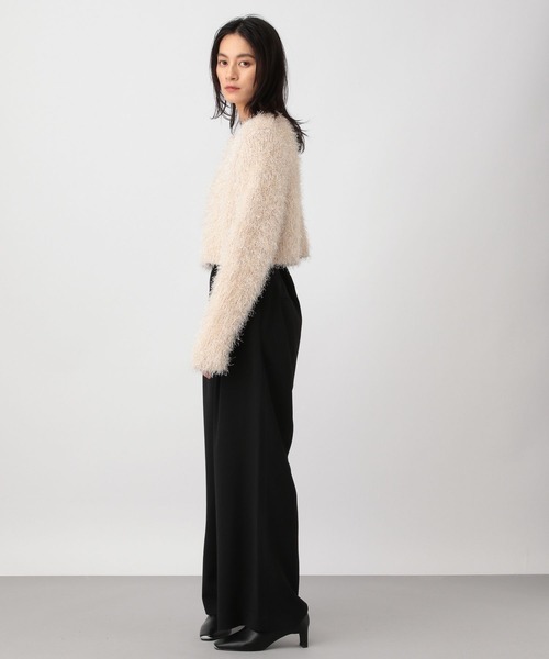 A part by（アパートバイ）の「ウォッシャブルハイウエストワイドパンツ（その他パンツ・レディース・ブラック/アイボリー・SMALL/MEDIUM）」の9枚目の写真