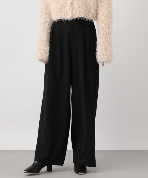 A part by（アパートバイ）の「ウォッシャブルハイウエストワイドパンツ（その他パンツ・レディース・ブラック/アイボリー・SMALL/MEDIUM）」の10枚目の写真