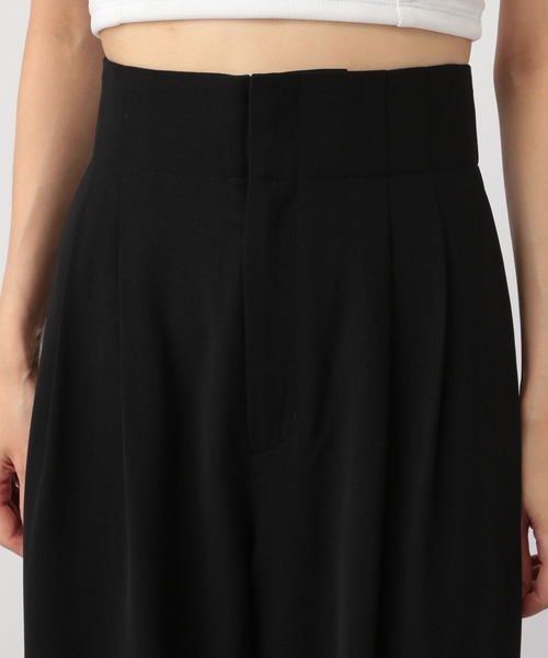 A part by（アパートバイ）の「ウォッシャブルハイウエストワイドパンツ（その他パンツ・レディース・ブラック/アイボリー・SMALL/MEDIUM）」の14枚目の写真