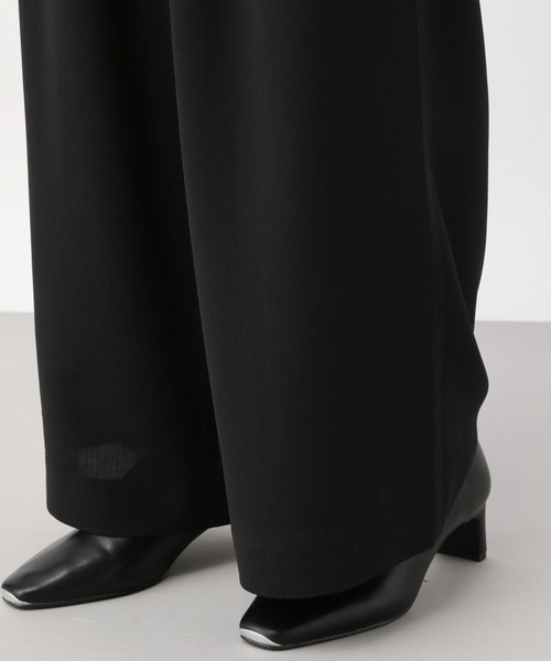 A part by（アパートバイ）の「ウォッシャブルハイウエストワイドパンツ（その他パンツ・レディース・ブラック/アイボリー・SMALL/MEDIUM）」の17枚目の写真