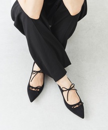 LE TALON | ポインテッドダブルリボンフラット(その他シューズ)