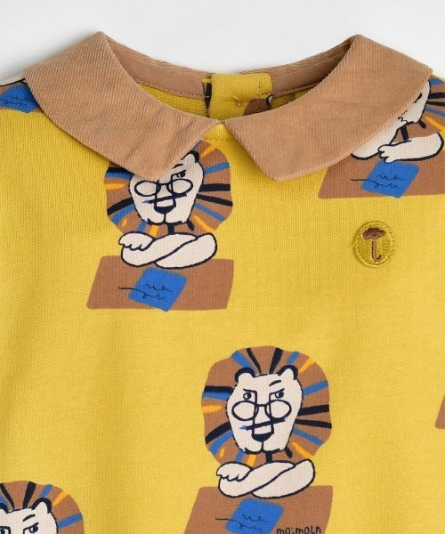 moimoln（モイモルン）の「【セットアップ】ライオンカラートップス＆ブルマ（Tシャツ/カットソー・キッズ・オリーブ・100cm/90cm/110cm/80ｃｍ）」の8枚目の写真