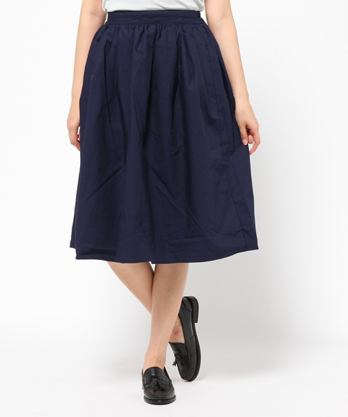 CIAOPANIC TYPY（チャオパニックティピー）の「コットンミモレスカート（スカート・レディース・ホワイト/ブラック/ネイビー/オリーブ/チャコールグレー・FREE）」の9枚目の写真