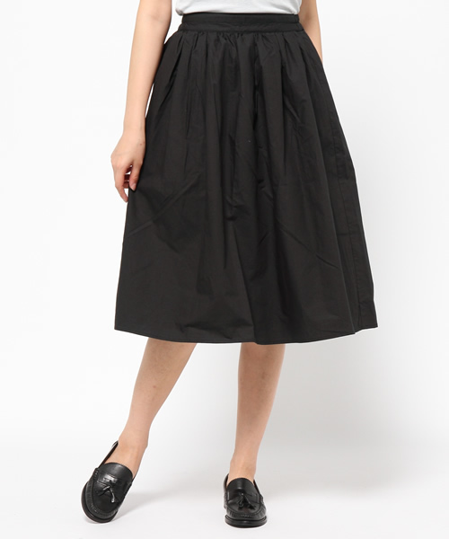 CIAOPANIC TYPY（チャオパニックティピー）の「コットンミモレスカート（スカート・レディース・ホワイト/ブラック/ネイビー/オリーブ/チャコールグレー・FREE）」の3枚目の写真