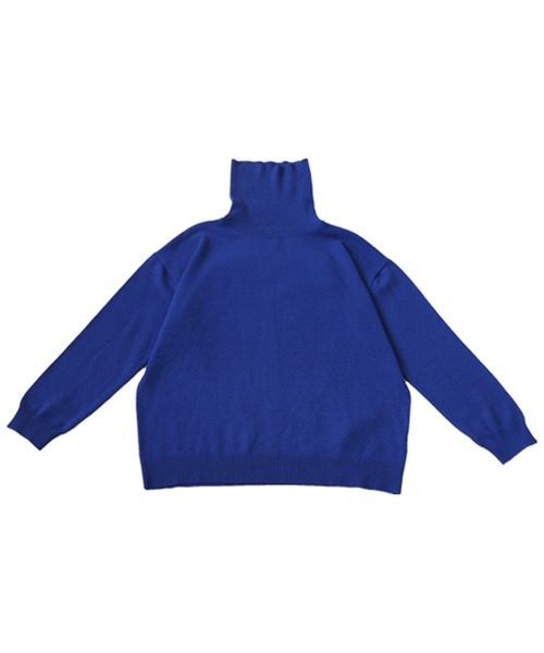 美品　値下げ　試着のみ　alice auaa ハイネックニット 非ウール】【華奢見え効果抜群！】総針ハイネックニット | LOUNGEDRESS