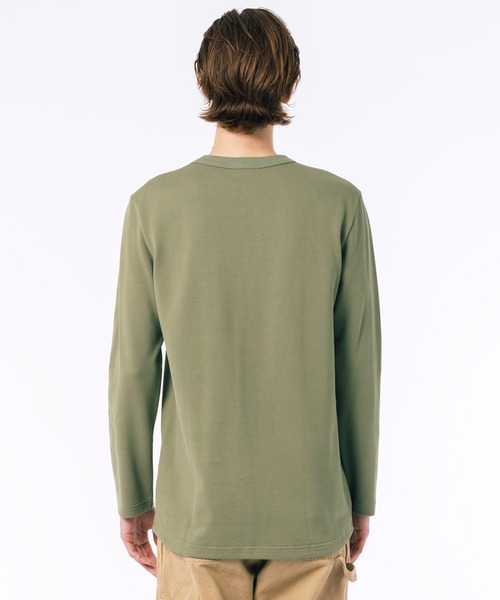 LACOSTE（ラコステ）の「クラシックフィット ビッグピケ ロングスリーブTシャツ（Tシャツ/カットソー・メンズ・ネイビー/ダークグリーン/ホワイト/ブラック/グレー/カーキ/ダークブラウン・5/4/3/2/6）」の11枚目の写真