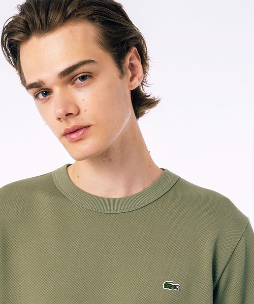 LACOSTE（ラコステ）の「クラシックフィット ビッグピケ ロングスリーブTシャツ（Tシャツ/カットソー・メンズ・ネイビー/ダークグリーン/ホワイト/ブラック/グレー/カーキ/ダークブラウン・5/4/3/2/6）」の12枚目の写真