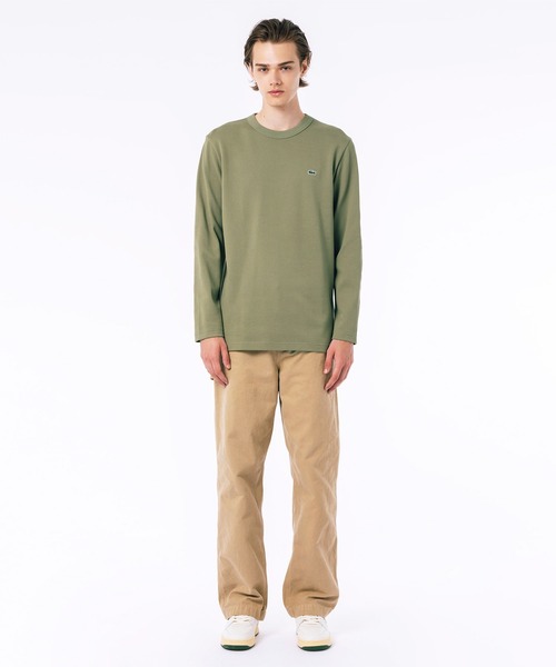 LACOSTE（ラコステ）の「クラシックフィット ビッグピケ ロングスリーブTシャツ（Tシャツ/カットソー・メンズ・ネイビー/ダークグリーン/ホワイト/ブラック/グレー/カーキ/ダークブラウン・5/4/3/2/6）」の15枚目の写真