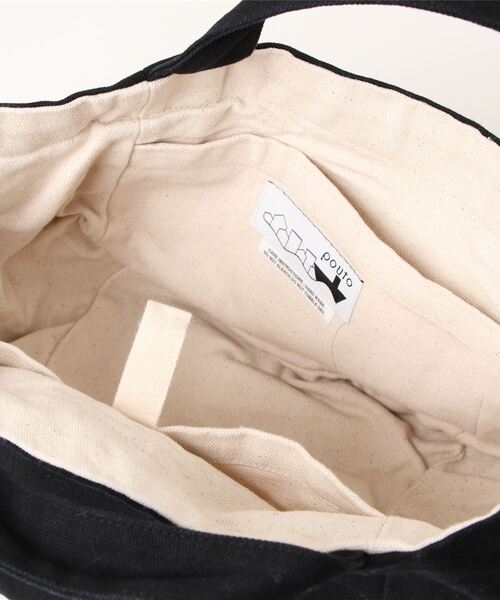 pouto(ポウト)の「pouto / ポウト キャンバス キューブ トート ミニ CANVAS CUBE TOTE MINI ミニトート PO 005 DLI(トートバッグ・レディース・レッド/グレー/ブラック/ナチュラル/ブルー・FREE)」の8枚目の写真