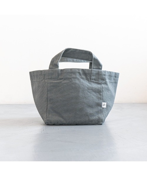 pouto(ポウト)の「pouto / ポウト キャンバス キューブ トート ミニ CANVAS CUBE TOTE MINI ミニトート PO 005 DLI(トートバッグ・レディース・レッド/グレー/ブラック/ナチュラル/ブルー・FREE)」の3枚目の写真