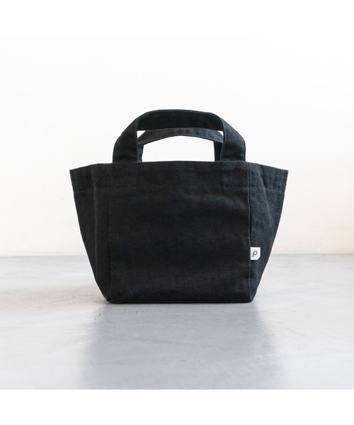 pouto(ポウト)の「pouto / ポウト キャンバス キューブ トート ミニ CANVAS CUBE TOTE MINI ミニトート PO 005 DLI(トートバッグ・レディース・レッド/グレー/ブラック/ナチュラル/ブルー・FREE)」の2枚目の写真