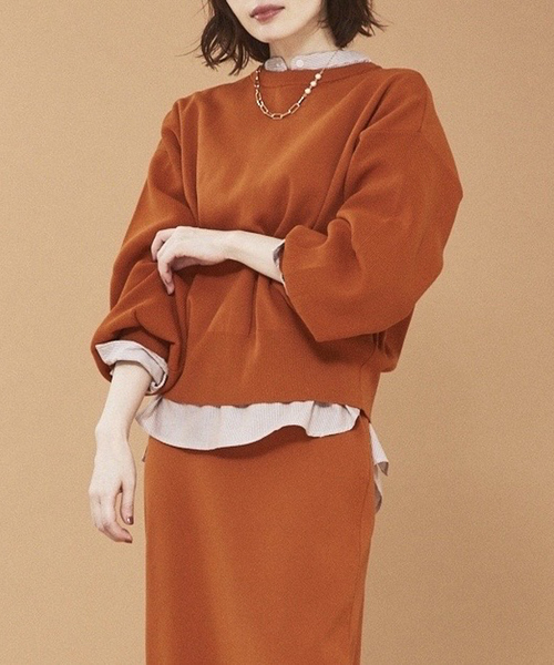 abahouse mavie（アバハウスマヴィ）の「ポリエステル2WAYショートカーデ（カーディガン/ボレロ・レディース・ホワイト/ブラック/ダークオレンジ・フリー）」の16枚目の写真