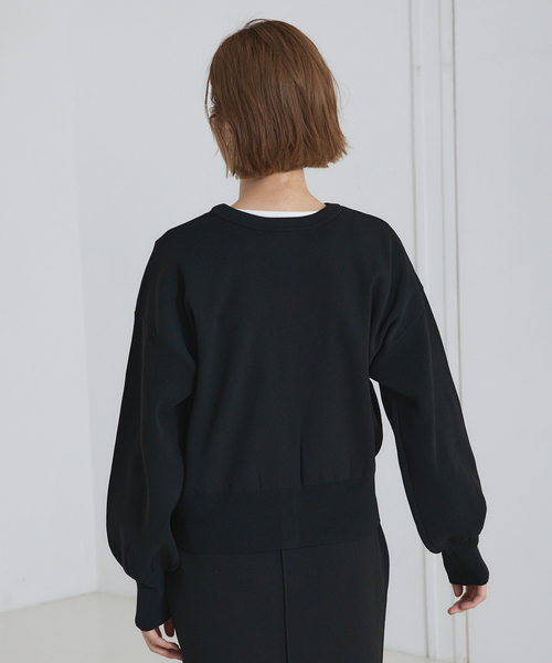 abahouse mavie（アバハウスマヴィ）の「ポリエステル2WAYショートカーデ（カーディガン/ボレロ・レディース・ホワイト/ブラック/ダークオレンジ・フリー）」の7枚目の写真