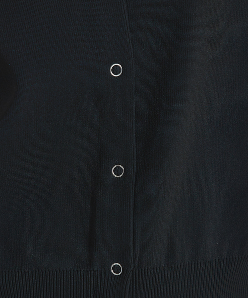 abahouse mavie（アバハウスマヴィ）の「ポリエステル2WAYショートカーデ（カーディガン/ボレロ・レディース・ホワイト/ブラック/ダークオレンジ・フリー）」の4枚目の写真