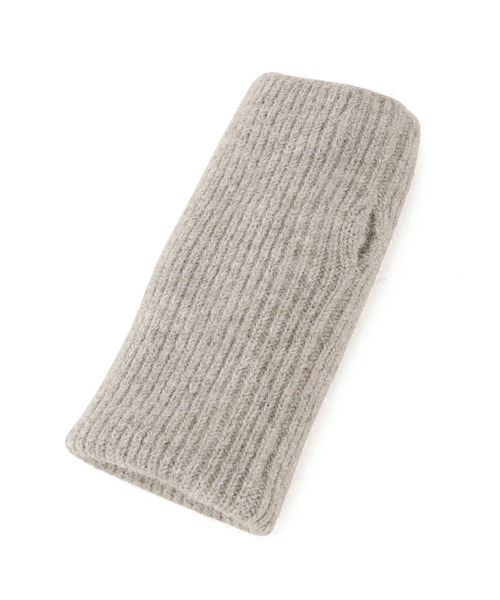 VIS（ビス）の「【2WAY】フィンガーレスリブニットアームウォーマー（手袋・レディース・グレー/オフホワイト/ブラウン/ミント/ブルー/ラベンダー/レッド系その他2・FREE）」の19枚目の写真