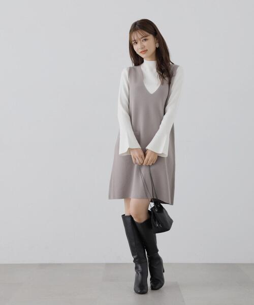 PROPORTION BODY DRESSING（プロポーションボディドレッシング）の「フレアスリーブリブニット / 1213270007（ニット/セーター・レディース・ブラック/ベージュ/ブルー/ホワイト系その他/ブラウン・SMALL/MEDIUM）」の14枚目の写真