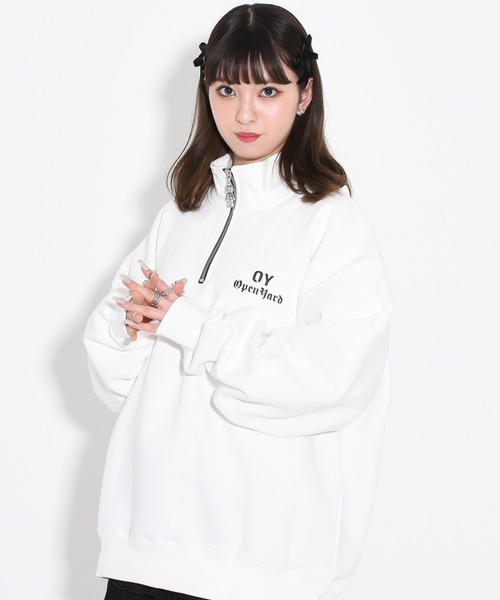 OY(オーワイ)の「『OY/オーワイ』LINE STONE ODOLLY ANORAK MTM/ラインストーンオードリーアノラック(スウェット・レディース・ホワイト/ブラック/グレー・1/2)」の20枚目の写真