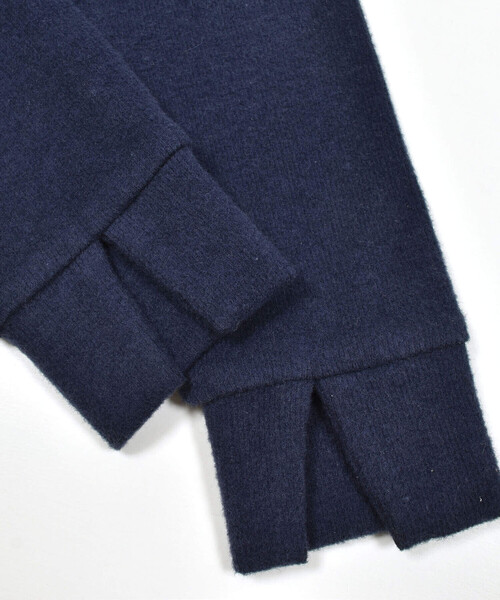 Noeil aime BeBe（ノイユエイムベベ）の「テレコ起毛スリット入りスパッツ (80~130cm)（レギンス/スパッツ・キッズ・ネイビー/グレー・XXS/L/M/XS/S）」の6枚目の写真
