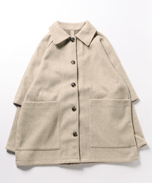 STYLEBLOCK（スタイルブロック）の「カットメルトンオーバーサイズコート（ステンカラーコート）」