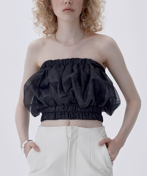 【お試し価格！】 Tulle ）の「Lame SORIN（ソリン Balloon Top（チューブ Bare トップス