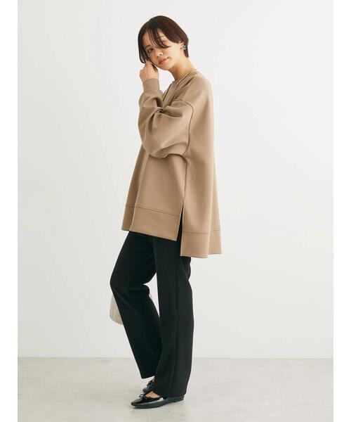 Green　Parks（グリーンパークス）の「Soft　Cushion　ダンボールチュニック（チュニック・レディース・グリーン/ブラック/ホワイト系その他2/ベージュ・FREE）」の8枚目の写真