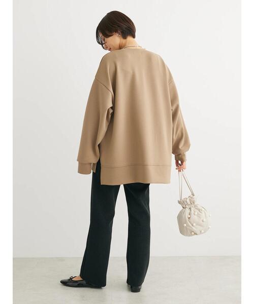 Green　Parks（グリーンパークス）の「Soft　Cushion　ダンボールチュニック（チュニック・レディース・グリーン/ブラック/ホワイト系その他2/ベージュ・FREE）」の9枚目の写真