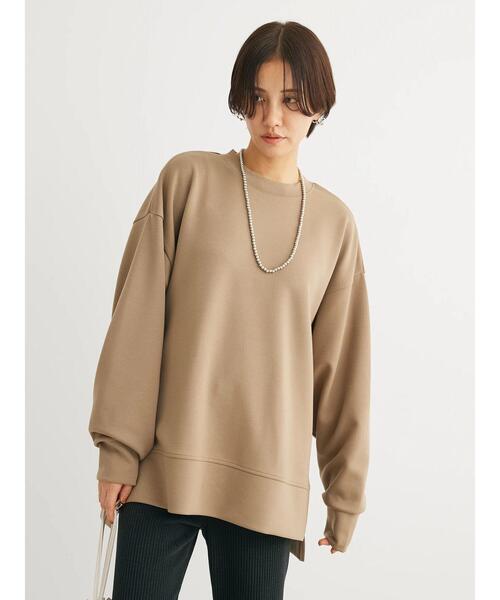 Green　Parks（グリーンパークス）の「Soft　Cushion　ダンボールチュニック（チュニック・レディース・グリーン/ブラック/ホワイト系その他2/ベージュ・FREE）」の10枚目の写真