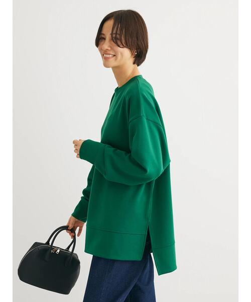 Green　Parks（グリーンパークス）の「Soft　Cushion　ダンボールチュニック（チュニック・レディース・グリーン/ブラック/ホワイト系その他2/ベージュ・FREE）」の19枚目の写真