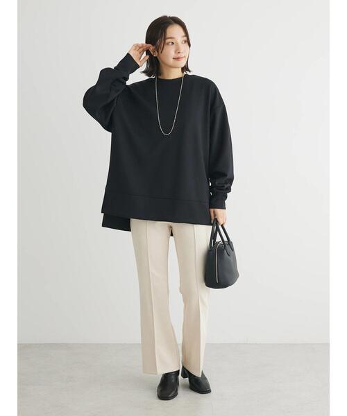 Green　Parks（グリーンパークス）の「Soft　Cushion　ダンボールチュニック（チュニック・レディース・グリーン/ブラック/ホワイト系その他2/ベージュ・FREE）」の20枚目の写真