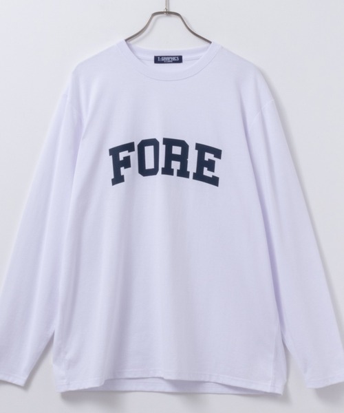 Mac-House（マックハウス）の「【24SS 新柄入荷】ロゴプリント ロングスリーブTEE（Tシャツ/カットソー・メンズ・ホワイト/カーキ/ブラック/ベージュ/チャコールグレー/ブラック系1/グリーン/グレー系1/ネイビー/オートミール/杢グレー/ブラック系2/ブルー/ホワイト系1/ホワイト系2/ホワイト系3/カーキ系2/ホワイト系5/ブラック系4/ベージュ系1/グレー系2/グレイッシュベージュ/ブラック系5/ブラック系3/ホワイト系4・S/M/XL/L）」の3枚目の写真