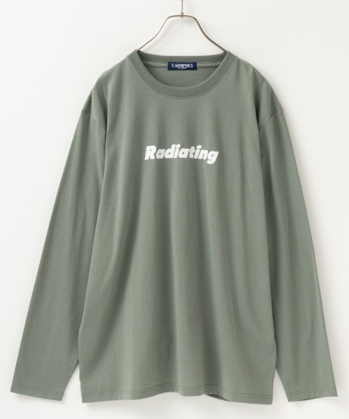 Mac-House（マックハウス）の「【24SS 新柄入荷】ロゴプリント ロングスリーブTEE（Tシャツ/カットソー・メンズ・ホワイト/カーキ/ブラック/ベージュ/チャコールグレー/ブラック系1/グリーン/グレー系1/ネイビー/オートミール/杢グレー/ブラック系2/ブルー/ホワイト系1/ホワイト系2/ホワイト系3/カーキ系2/ホワイト系5/ブラック系4/ベージュ系1/グレー系2/グレイッシュベージュ/ブラック系5/ブラック系3/ホワイト系4・S/M/XL/L）」の21枚目の写真