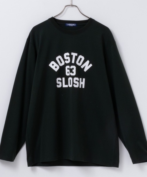 Mac-House（マックハウス）の「【24SS 新柄入荷】ロゴプリント ロングスリーブTEE（Tシャツ/カットソー・メンズ・ホワイト/カーキ/ブラック/ベージュ/チャコールグレー/ブラック系1/グリーン/グレー系1/ネイビー/オートミール/杢グレー/ブラック系2/ブルー/ホワイト系1/ホワイト系2/ホワイト系3/カーキ系2/ホワイト系5/ブラック系4/ベージュ系1/グレー系2/グレイッシュベージュ/ブラック系5/ブラック系3/ホワイト系4・S/M/XL/L）」の22枚目の写真