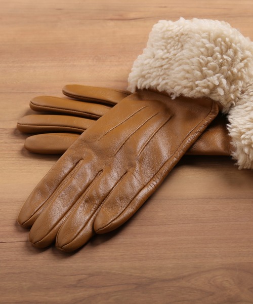 ラムレザーボアエコファー手袋 スマホ対応（手袋）｜sankyo shokai