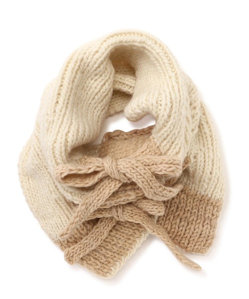ROYAL FLASH(ロイヤルフラッシュ)の「C-cie- / シー/ribbon muffler(ストール/ショール・レディース・ホワイト/ピンク/ベージュ/グレー・F)」の17枚目の写真
