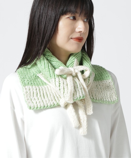 ROYAL FLASH(ロイヤルフラッシュ)の「C-cie- / シー/ribbon muffler(ストール/ショール・レディース・ホワイト/ピンク/ベージュ/グレー・F)」の1枚目の写真