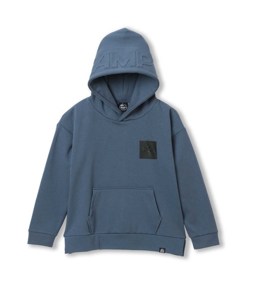 CAMP7（キャンプセブン）の「【CAMP7】フードエンボスロゴ裏シャギーパーカー（パーカー・キッズ・ブルー/ブラック・140/160/130/110/150/120）」の14枚目の写真