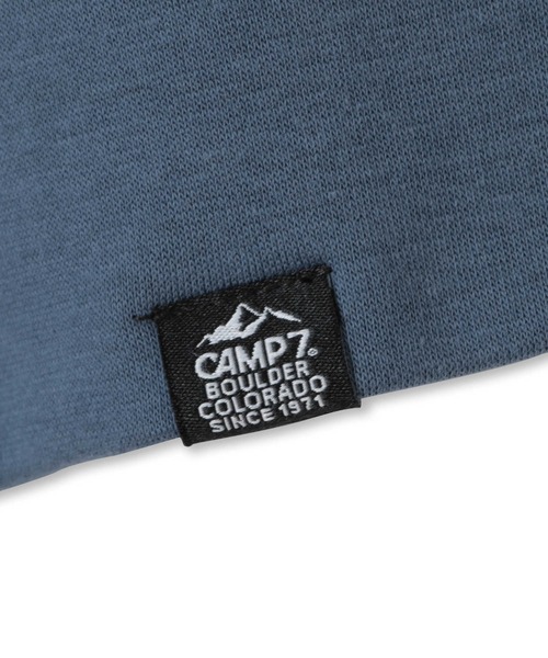 CAMP7（キャンプセブン）の「【CAMP7】フードエンボスロゴ裏シャギーパーカー（パーカー・キッズ・ブルー/ブラック・140/160/130/110/150/120）」の19枚目の写真