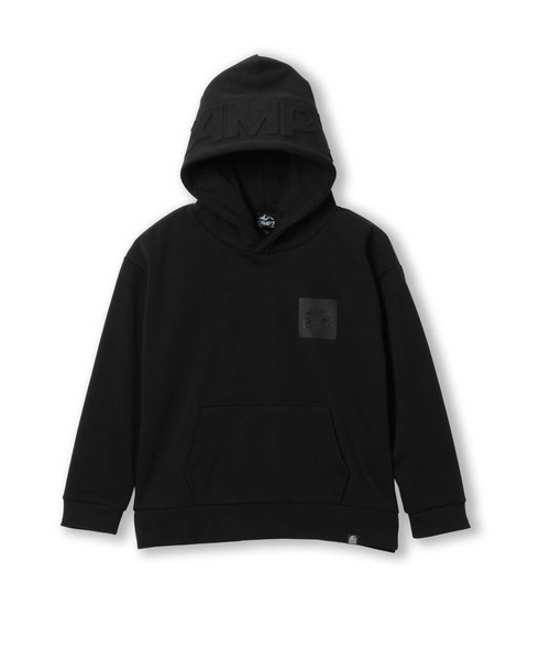CAMP7（キャンプセブン）の「【CAMP7】フードエンボスロゴ裏シャギーパーカー（パーカー・キッズ・ブルー/ブラック・140/160/130/110/150/120）」の12枚目の写真