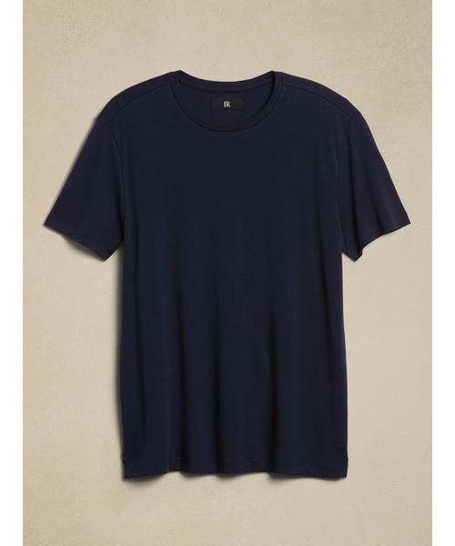 Banana Republic（バナナリパブリック）の「Luxury-Touch Tシャツ（Tシャツ/カットソー・メンズ・ナチュラル/ブラック/ホワイト/ネイビー/チャコールグレー・S/M/L/XL）」の8枚目の写真