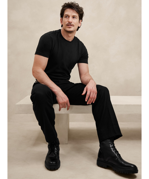 Banana Republic（バナナリパブリック）の「Luxury-Touch Tシャツ（Tシャツ/カットソー・メンズ・ナチュラル/ブラック/ホワイト/ネイビー/チャコールグレー・S/M/L/XL）」の13枚目の写真