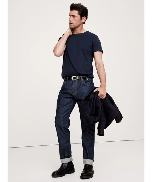 Banana Republic（バナナリパブリック）の「Luxury-Touch Tシャツ（Tシャツ/カットソー・メンズ・ナチュラル/ブラック/ホワイト/ネイビー/チャコールグレー・S/M/L/XL）」の16枚目の写真