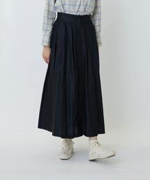 ライトモールスキンギャザーフレアーデザインスカート
