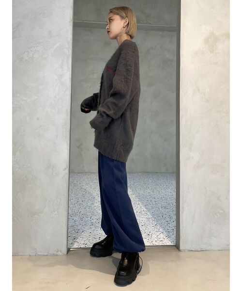 EMODA（エモダ）の「【Ames Worldwide】カラーフラッフィーロゴカーディガン（カーディガン/ボレロ・レディース・グレー/ブルー/オレンジ・FREE）」の21枚目の写真