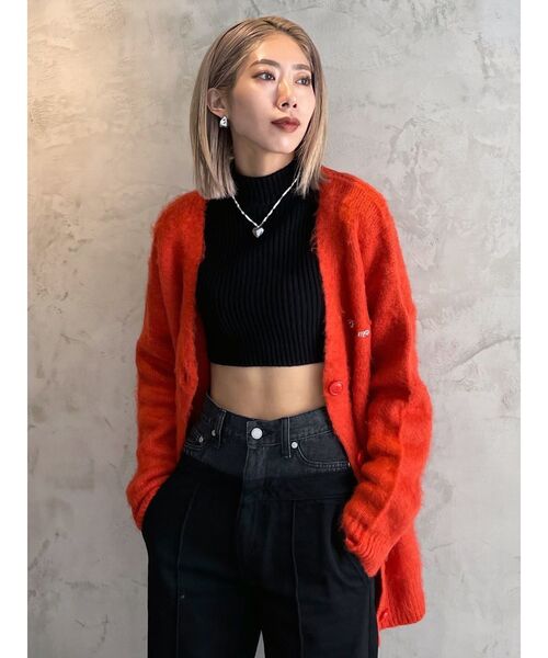 EMODA（エモダ）の「【Ames Worldwide】カラーフラッフィーロゴカーディガン（カーディガン/ボレロ・レディース・グレー/ブルー/オレンジ・FREE）」の18枚目の写真