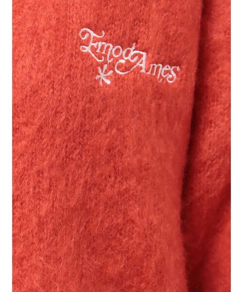 EMODA（エモダ）の「【Ames Worldwide】カラーフラッフィーロゴカーディガン（カーディガン/ボレロ・レディース・グレー/ブルー/オレンジ・FREE）」の5枚目の写真