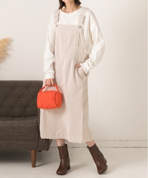 セール】コーデュロイ ジャンパースカート（サロペット/オーバーオール