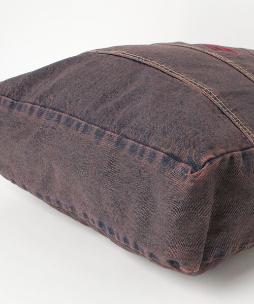 X-girl（エックスガール）の「OVERDYED DENIM TOTE BAG（トートバッグ・レディース・ブラック/インディゴブルー/ピンク・ONE SIZE）」の12枚目の写真