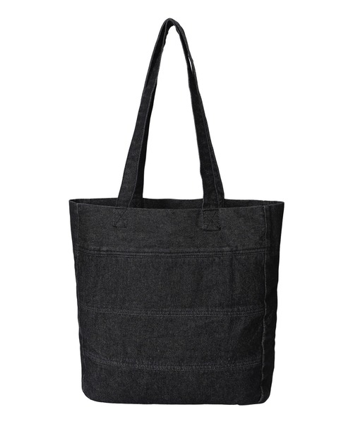 X-girl（エックスガール）の「OVERDYED DENIM TOTE BAG（トート